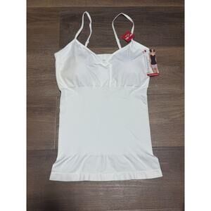 Skinny Girl Shaping Seamless Cami's with Adjustable Straps White Sz Large